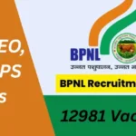 Bhartiya Pashupalan Nigam (BPNL) Recruitment 2025 For 12,981 Chief Project Officer And Other Vacancies - Apply Now