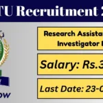 IGNTU Offline Recruitment 2025 For Research Assistant, Field Investigator Post Apply By 23 June