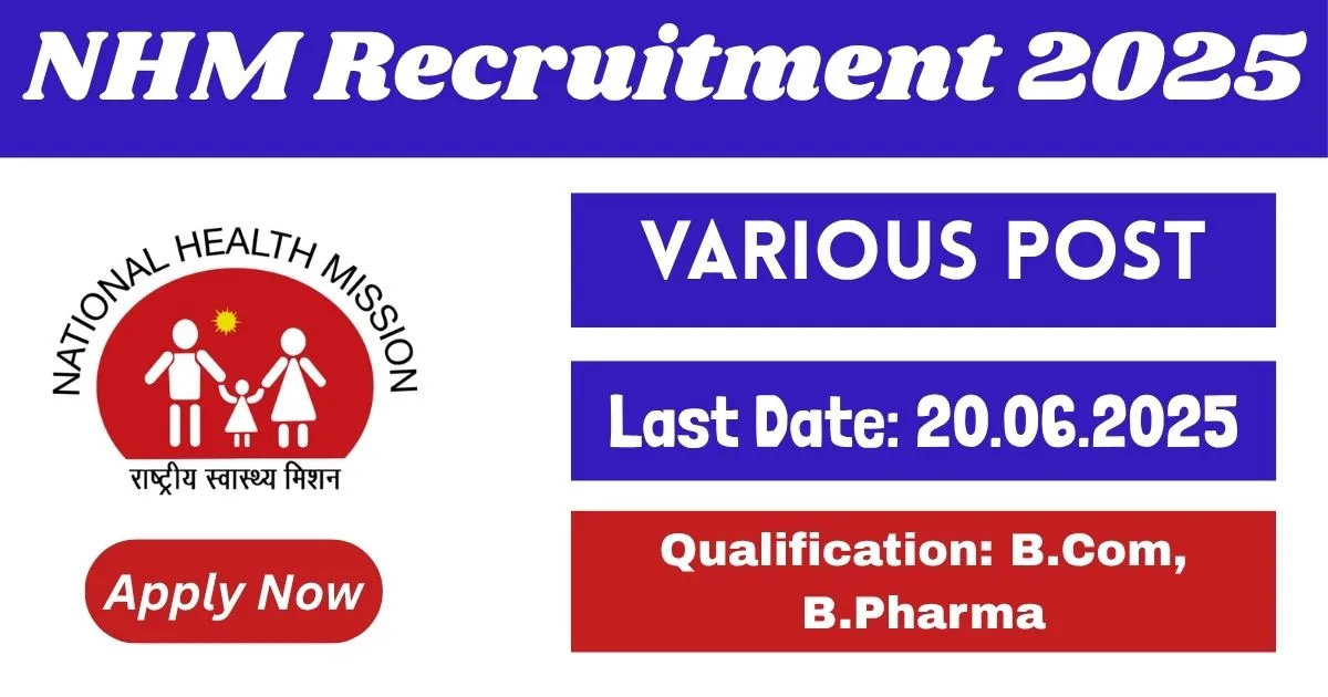 Gujarat NHM Recruitment 2025 For Medical officer, RBSK And More Posts - Online Application Notification Out