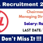 CEL Online Recruitment 2025 For Chairman and Managing Director post - Check Now
