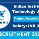 IIT Jammu Online Recruitment 2025 For Project Associate I post - Check Now