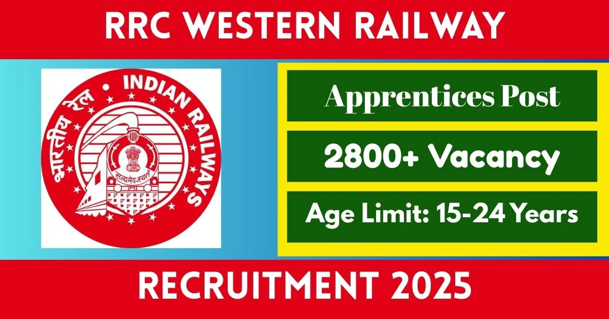 RRC Online Recruitment 2025 For 2865 Apprentices Post - Big Opportunity