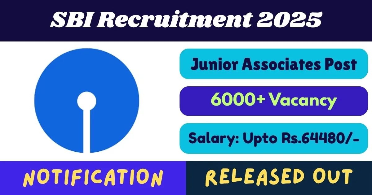 SBI JA Recruitment 2025 For 6589 Junior Associates Post - Online Apply Now