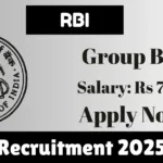 RBI Online Recruitment 2025 For Officers in Grade B Post - Apply For 120 Post