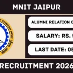 MNIT Jaipur Online Recruitment 2026 For Alumni Relation Officer Post - Notification Out